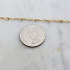 Brass Plated 2.5mm Filigree Satellite Ball Dotted Chain – Sold by the Foot