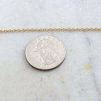 1.75mm Brass Plated Double Layered Twisted Rolo Chain in 8 – Sold by the Foot