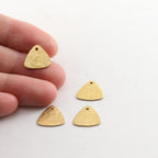 Brass Small 12mm x 12mm Metal Hammered Stamping Blank Rounded (4pc)