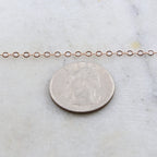 Gold Plated or Brass Rose Flat Link Cable Chain 2.7mm X – Sold by the Foot