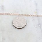 Gold Plated or Brass Rose Curb Extender Chain 4mm x 3mm – Sold by the Foot