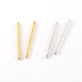 Pewter Metal Long 43mm x 2mm Bar Drop Charm with Ball End (2pc)