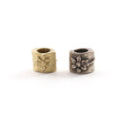 Sterling Silver or Vermeil Double Sided Artisan Organic Floral Vine Flower