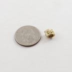 Sterling Silver or Vermeil Double Sided Artisan Organic Floral Vine Flower