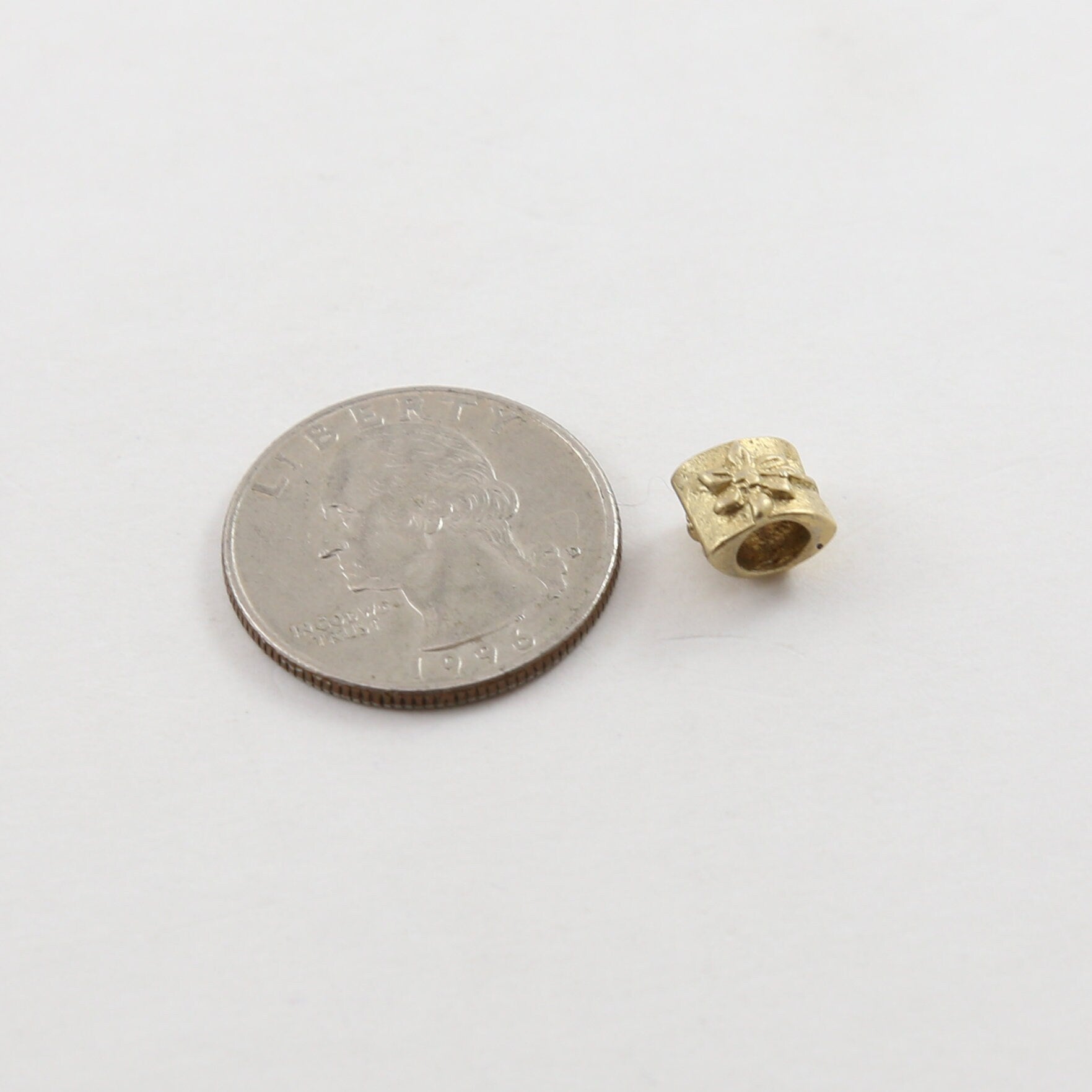 Sterling Silver or Vermeil Double Sided Artisan Organic Floral Vine Flower
