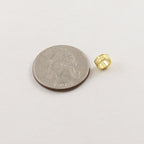 Sterling Silver or Vermeil Tibetan Style Wave Curl Bead or Large Hole Spacer