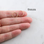 Sterling Silver or 14K Gold Filled Beading Hoop Earring Wire 40mm 25mm (2pc)