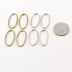 Brass Thick Split Ring Oval 29mm x 14mm Metal Connector Ring (4pc)