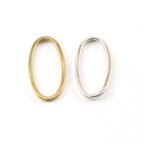 Brass Thick Split Ring Oval 29mm x 14mm Metal Connector Ring (4pc)
