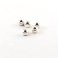 Sterling Silver 6mm Smooth Pony Rondelle Seamless Spacer Beads (5pc)