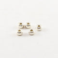 Sterling Silver 5mm Smooth Pony Rondelle Seamless Spacer Beads (5pc)