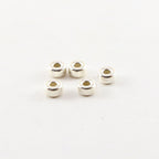 Sterling Silver 5mm Smooth Pony Rondelle Seamless Spacer Beads (5pc)