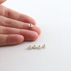Sterling Silver 5mm Smooth Pony Rondelle Seamless Spacer Beads (5pc)