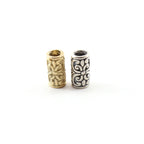 Sterling Silver or Vermeil Large Vintage Style Scroll Bead or Large Hole