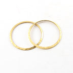 Raw Brass Thin Open Circle 33mm Connector Link Round Charm (2pc)