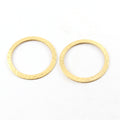 Raw Brass Thick Open Circle 33mm Connector Link Round Charm (2pc)