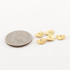 Vermeil 8mm Wavy Disc Rondelle Bead Potato Chip Spacer Beads (5pc)