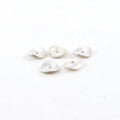 Sterling Silver 6mm Wavy Disc Rondelle Bead Potato Chip Spacer Beads (5pc)