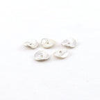 Sterling Silver 6mm Wavy Disc Rondelle Bead Potato Chip Spacer Beads (5pc)