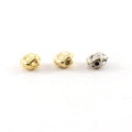 Sterling Silver or Vermeil Small 6.5mm Raw Shape Nugget Spacer Bead