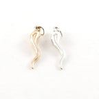 Sterling Silver or 14K Gold Filled Large Italian Horn Cornicello Charm Good