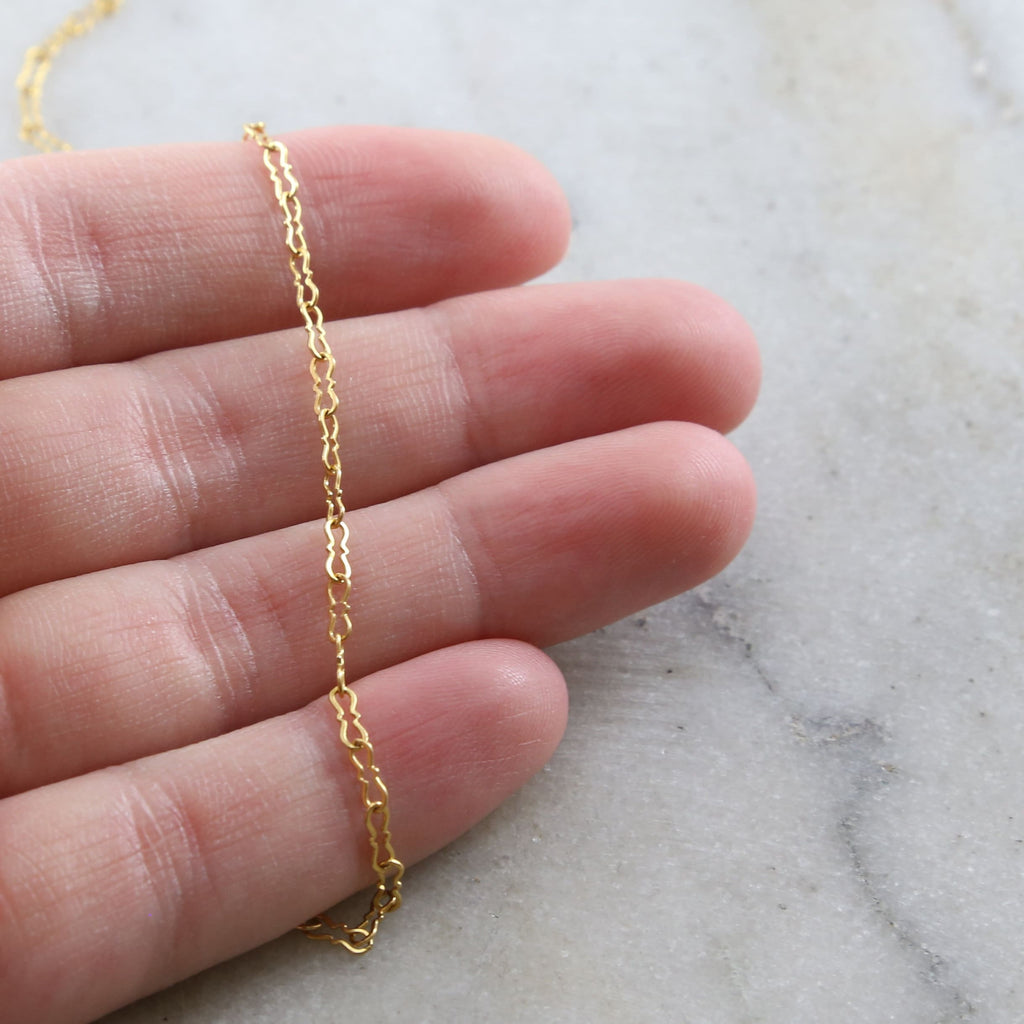 5mmx1.75mm 14K Gold Filled Ultra Delicate Figure 8 Kringle – Sold by the Foot