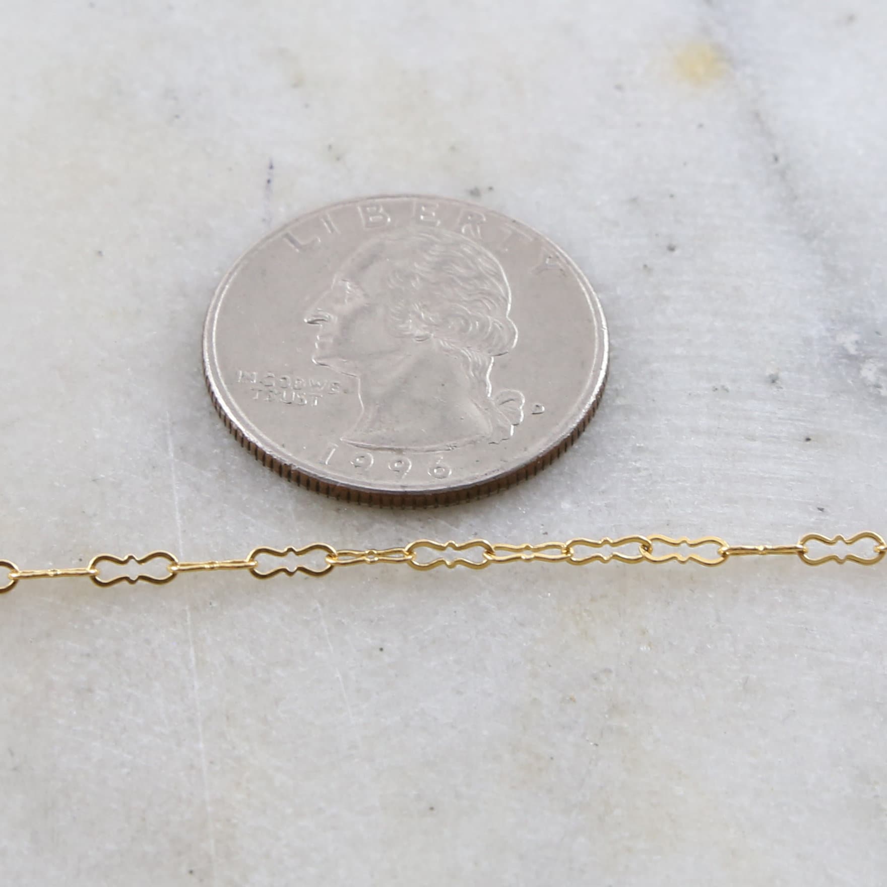5mmx1.75mm 14K Gold Filled Ultra Delicate Figure 8 Kringle – Sold by the Foot