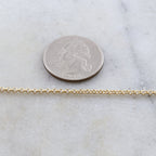 Brass 2mm Small Delicate Rolo Chain 8 Finishes Chain – Sold by the Foot