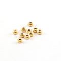 14K Gold Filled 3mm Smooth Pony Rondelle Seamless Spacer Beads (10pc)