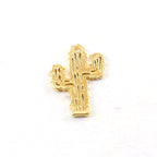 Sterling Silver or Vermeil Flat Cactus Charm Southwestern Desert Charm Summer