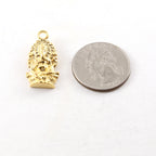 25mmx12mm Sterling Silver or Vermeil Large Detailed Ganesh Deity Charm Hindu