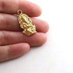 25mmx12mm Sterling Silver or Vermeil Large Detailed Ganesh Deity Charm Hindu