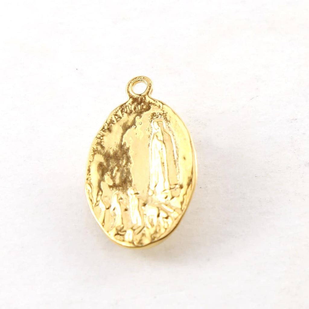20mmx12mm Sterling Silver or Vermeil Our Lady of Fatima Double Sided Small