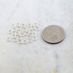 Sterling Silver 5.5mm 20 Gauge Soldered Closed Jump Rings Charm Links (25pc)