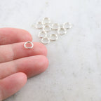 Sterling Silver 6mm Split Jump Rings Charm Links Findings (10pc)