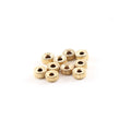 14K Gold Filled 3mm Corrugated Seamless Pony Rondelle Spacer Beads (10pc)