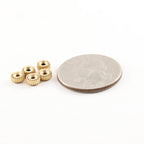 14K Gold Filled 5mm Corrugated Seamless Pony Rondelle Spacer Beads (5pc)