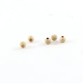 14K Gold Filled 3mm Stardust Bead Shiny Sparkle Seamless Round Spacer (5pc)