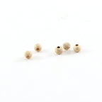14K Gold Filled 3mm Stardust Bead Shiny Sparkle Seamless Round Spacer (5pc)