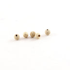 14K Gold Filled 4mm Stardust Bead Shiny Sparkle Seamless Round Spacer (5pc)