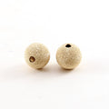 14K Gold Filled 10mm Stardust Bead Shiny Sparkle Seamless Round Spacer (2pc)