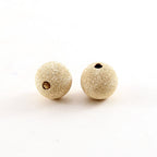 14K Gold Filled 10mm Stardust Bead Shiny Sparkle Seamless Round Spacer (2pc)