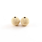 14K Gold Filled 10mm Stardust Bead Shiny Sparkle Seamless Round Spacer (2pc)
