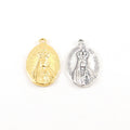 20mmx12mm Sterling Silver or Vermeil Our Lady of Fatima Double Sided Small