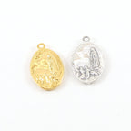 20mmx12mm Sterling Silver or Vermeil Our Lady of Fatima Double Sided Small
