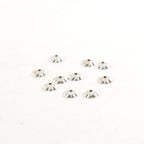 Sterling Silver 5mm Flower Bead Cap (10pc)