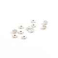 Sterling Silver 4mm Flower Bead Cap (10pc)