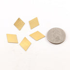 Brass 20mm x 15mm Metal Smooth Diamond Stamping Blank (5pc)