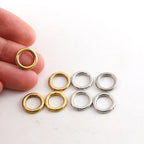 Pewter Small 12mm Metal Raw Open Circle Connector Ring Charm (4pc)