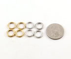 Pewter Small 12mm Metal Raw Open Circle Connector Ring Charm (4pc)